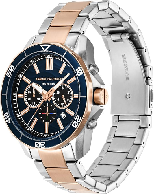 Armani Exchange Men’s Spencer Chronograph Two-Tone Stainless Steel Watch