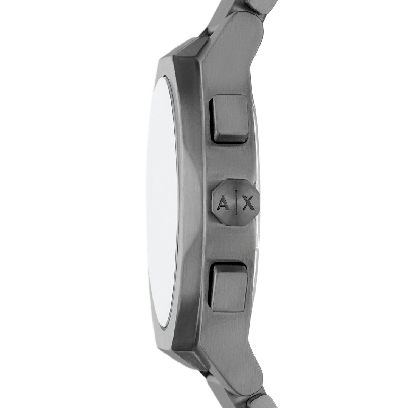 Armani Exchange Men’s Quartz Gray Stainless Steel Blue Dial 42mm Watch AX4182