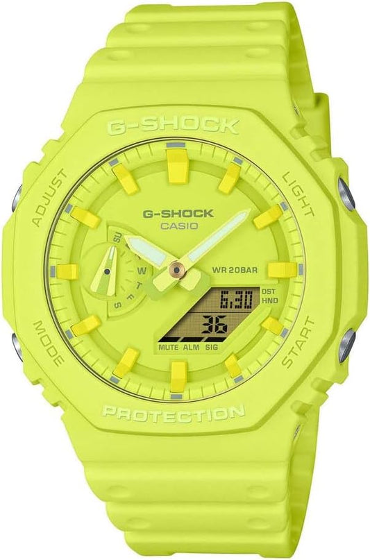Casio Unisex's Analogue-Digital Quarz Watch with Plastic Strap GA-2100-9A9ER
