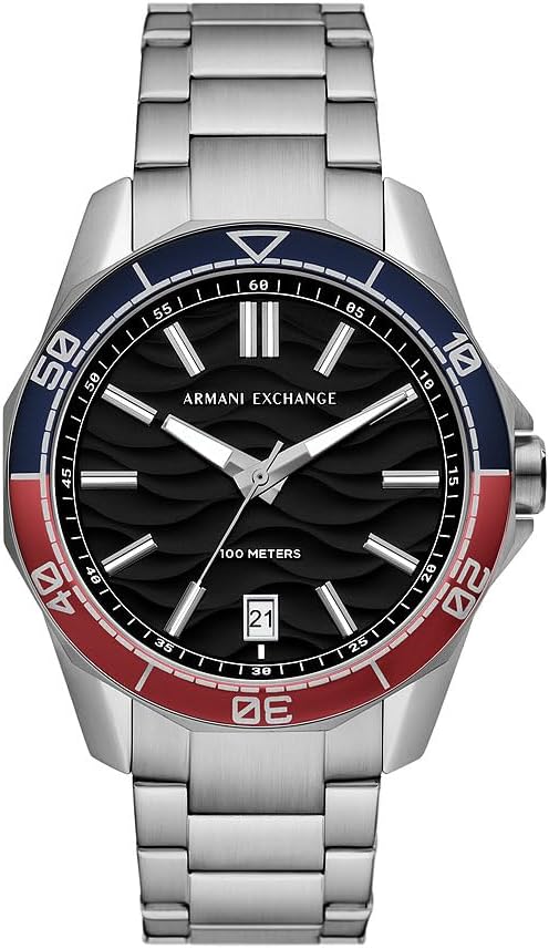 Armani Exchange AX1955 Men’s Stainless Steel Watch – Black Dial