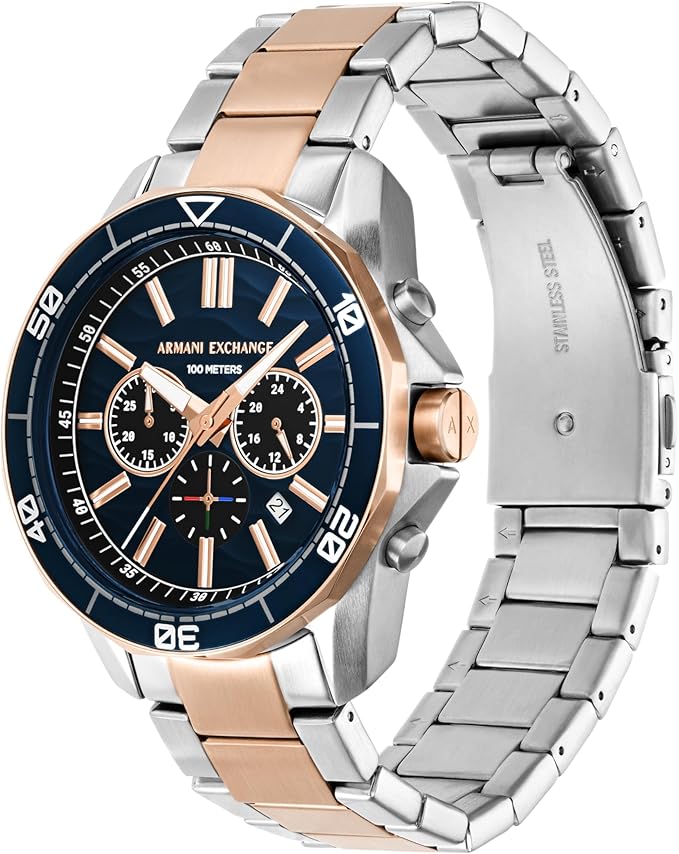 Armani Exchange Men’s Spencer Chronograph Two-Tone Stainless Steel Watch