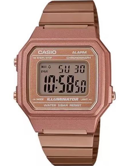 CASIO Women's Digital Rose Gold Dial Watch - B650WC-5ADF