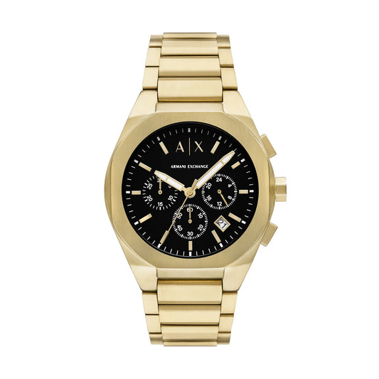 Armani Exchange Gold Stainless Steel Men's Watch